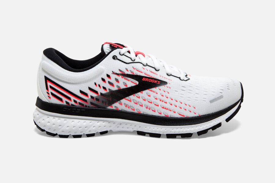 Brooks Ghost 13 Road Löparskor Dam - Vita/Rosa/Svarta - 8562-BQUMC